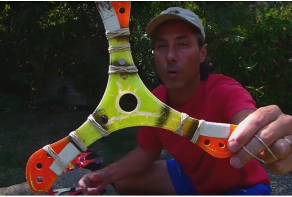 Make a boomerang wind-resistant