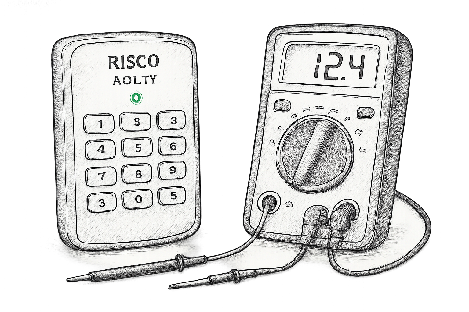 alarme risco défaut système