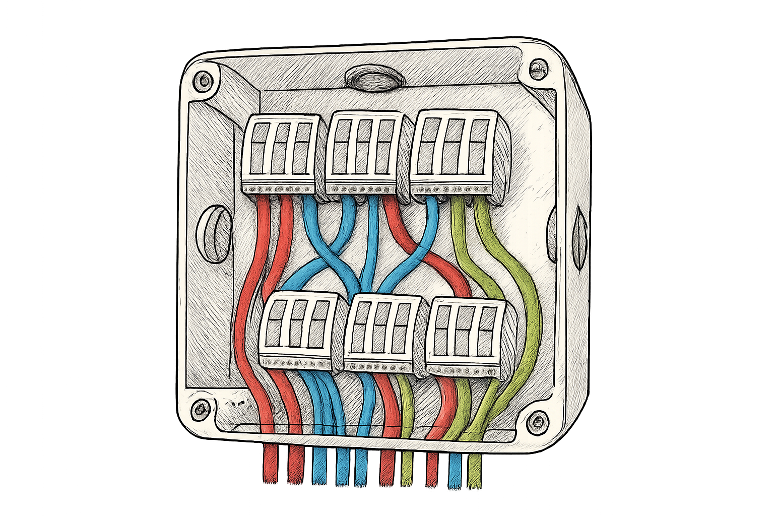 boîte de dérivation schéma