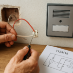 Guide d’installation : Schéma de branchement 2 fils pour l’interphone Urmet 1133/15