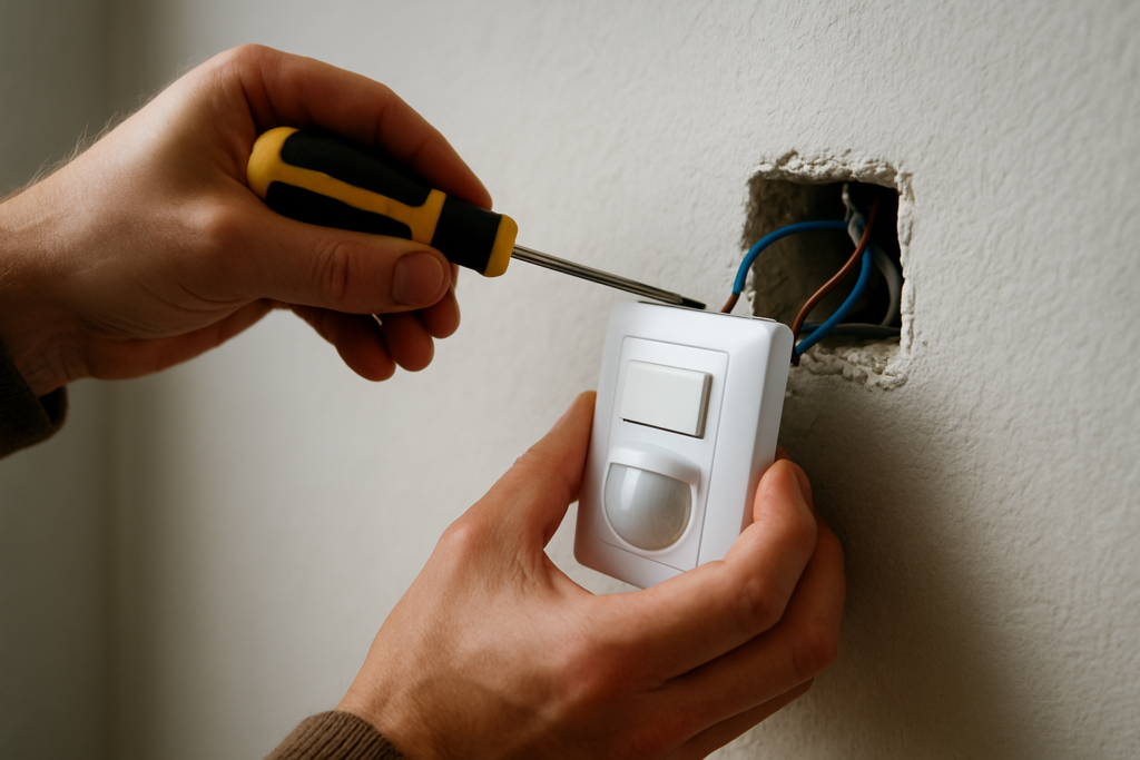 Interrupteur détecteur de mouvement va-et-vient : guide complet d’installation et de branchement
