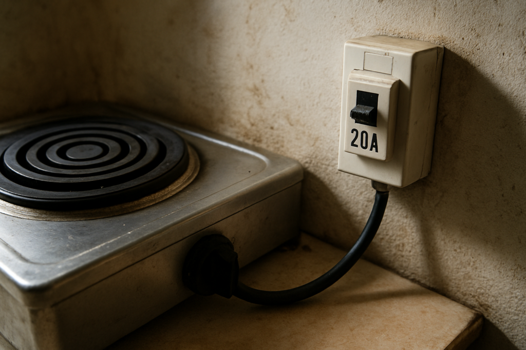 Plaque de cuisson sur disjoncteur 20A : est-ce suffisant ? Limites et alternatives