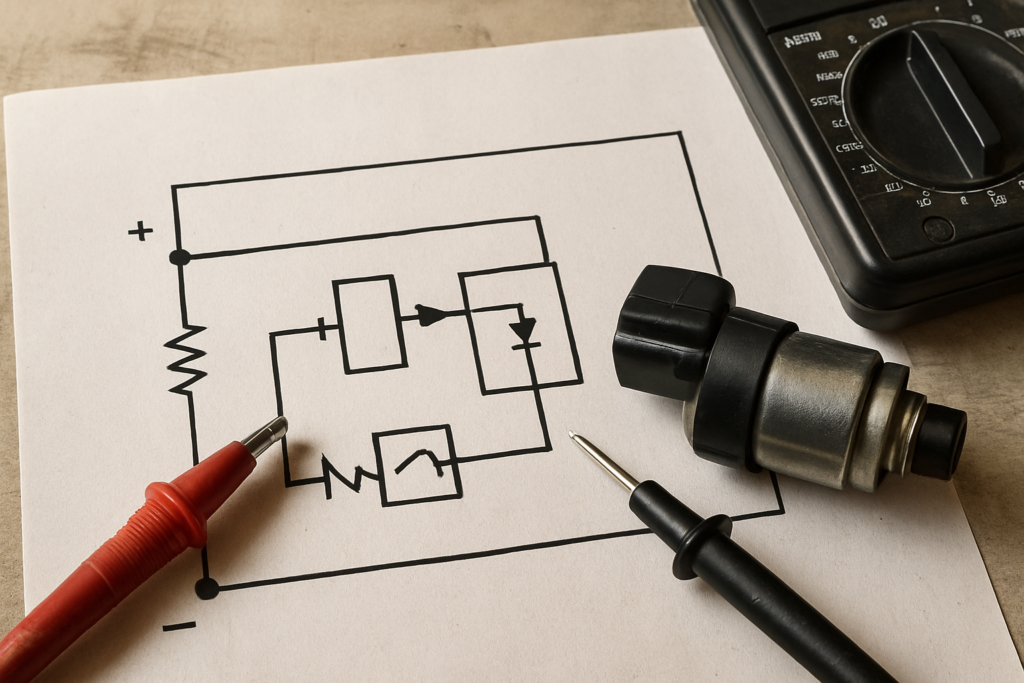 Schéma électrique de l’électrovanne de pompe à injection : fonctionnement, codes et diagnostic