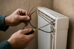 Branchement d’un radiateur électrique : à quoi servent les fils gris, marron et noir ?