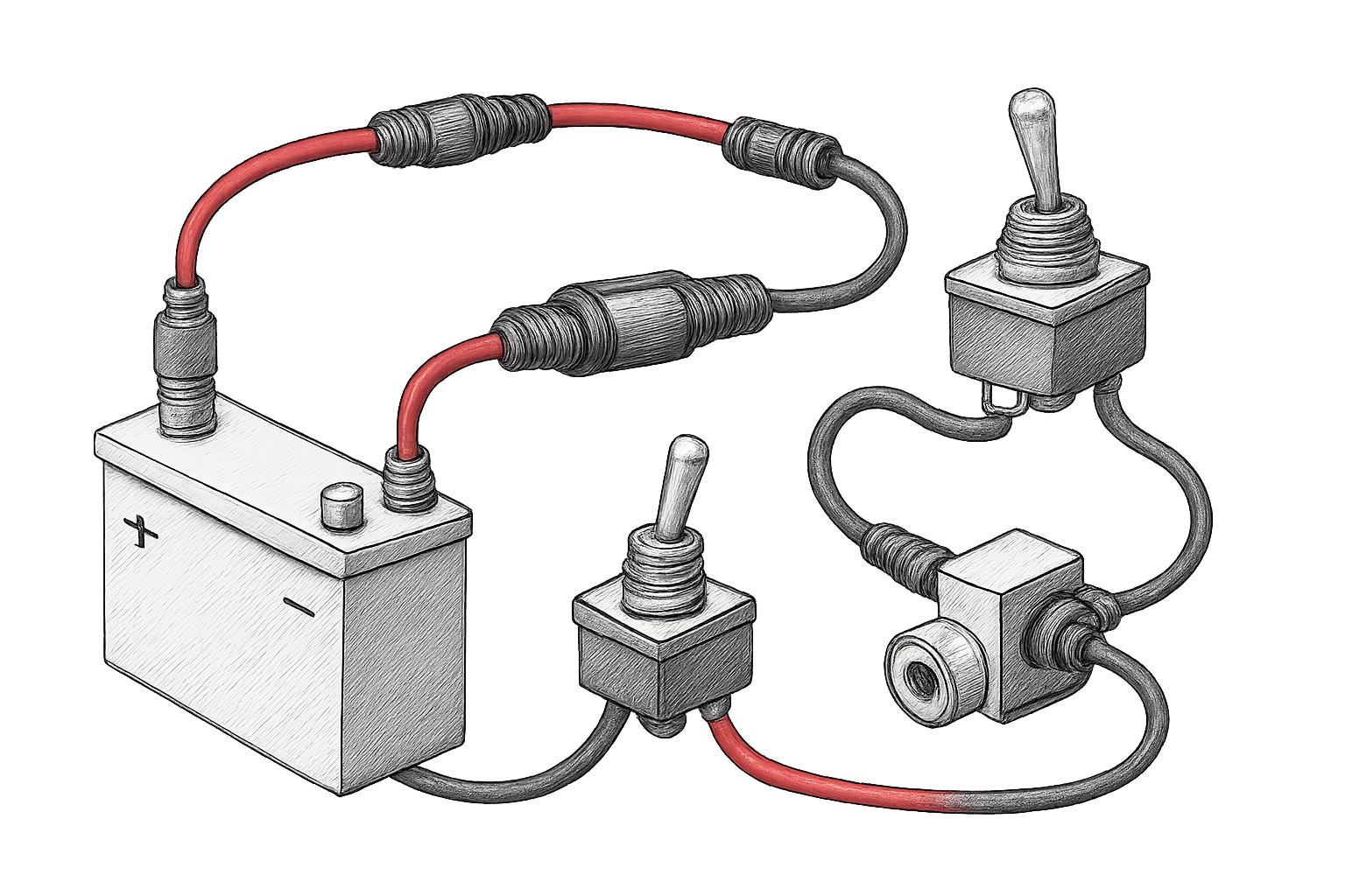 branchement électrovanne 12v