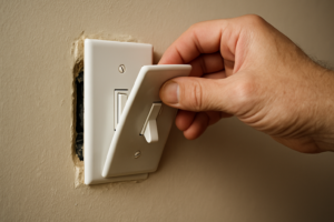 Comment ouvrir un interrupteur sans vis : l’astuce simple pour retirer la plaque sans l’endommager