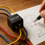 Relais 12V 220V : Guide de câblage et schéma des bornes 85, 86, 30, 87