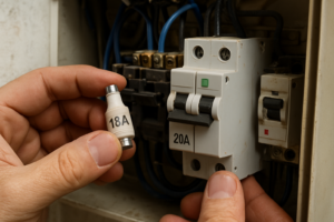 Remplacer un fusible 16A par un disjoncteur 20A : ce que dit la norme NF C 15-100